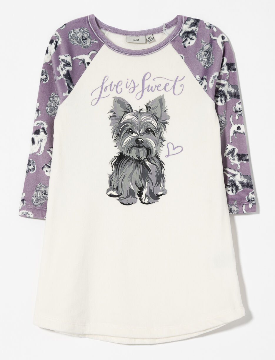 Dog Print Sleepshirt - Little Girl