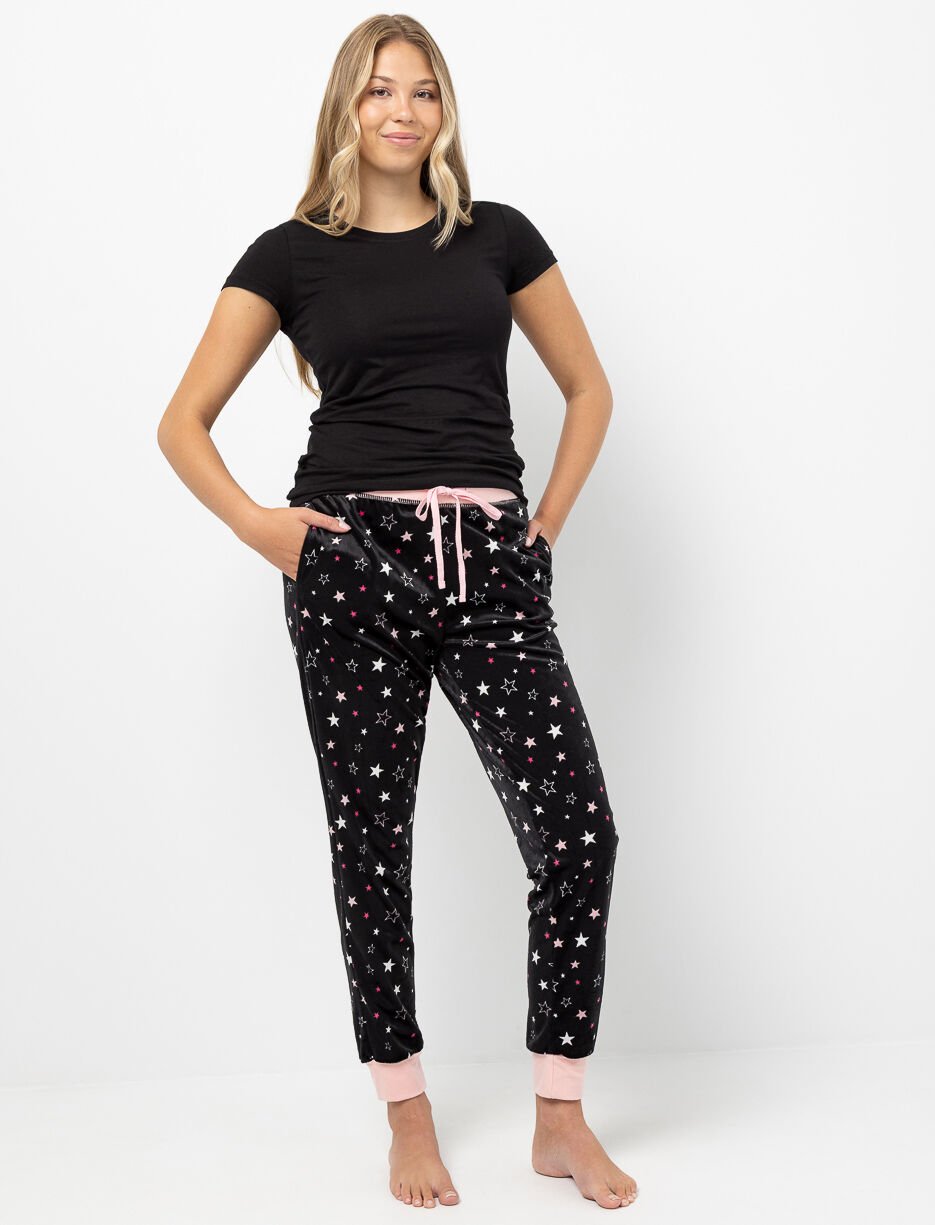 Pantalon de pyjama imprimé à taille élastique