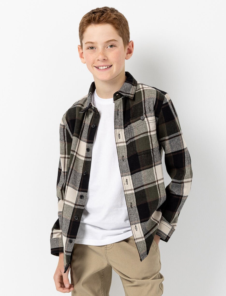 Chemise en flanelle à carreaux