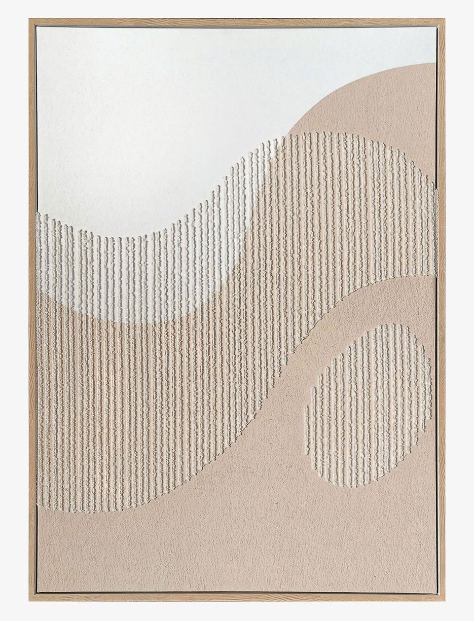 Toile encadrée tissée et peinte à la main Toile encadrée tissée et peinte à la main