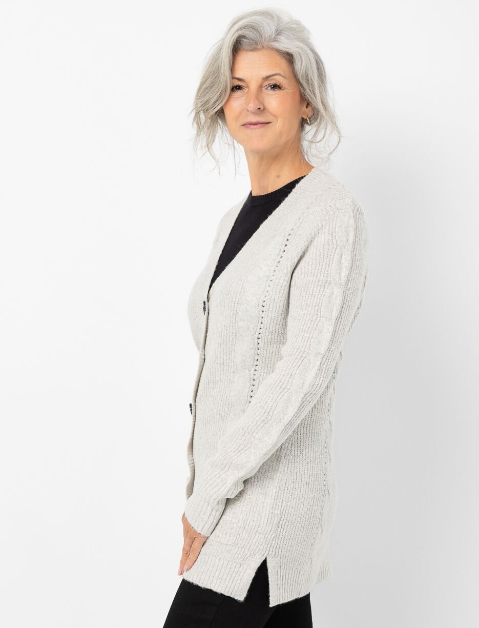 Cardigan en tricot à boutons