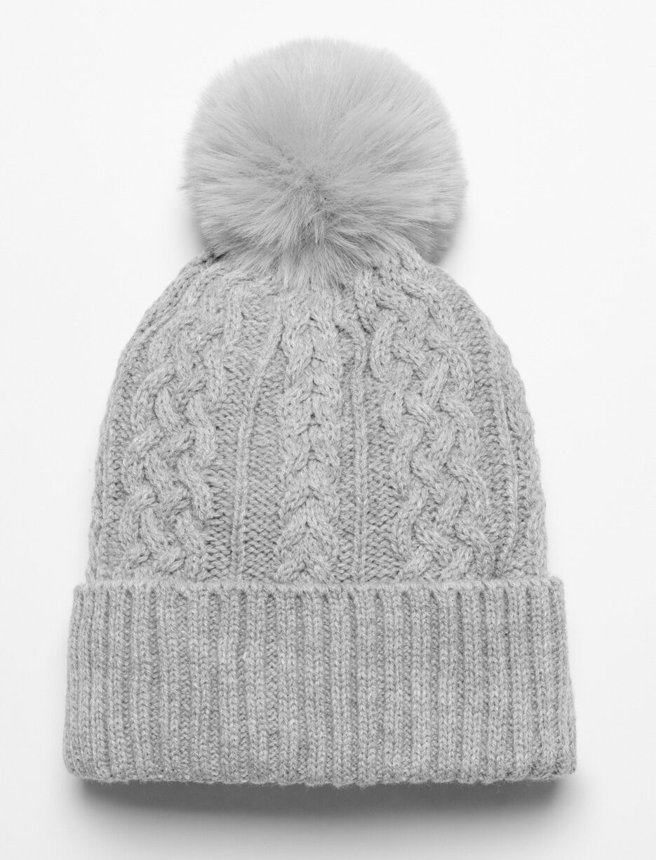 Knit Pompom Beanie - Teen