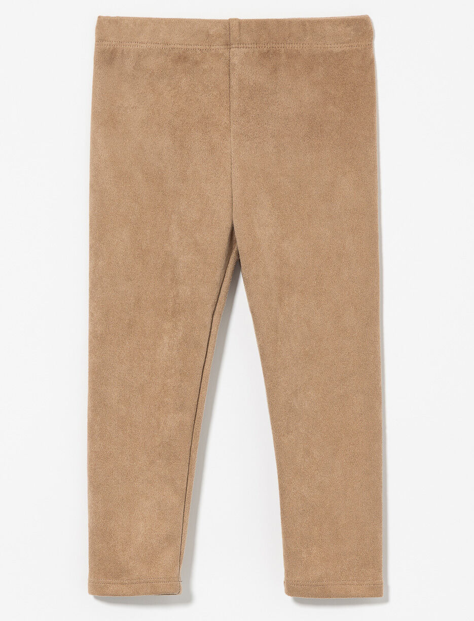 Legging long effet suède - bébé fille