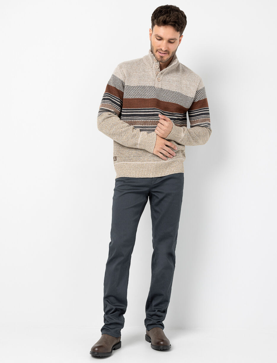 Pantalon droit extensible