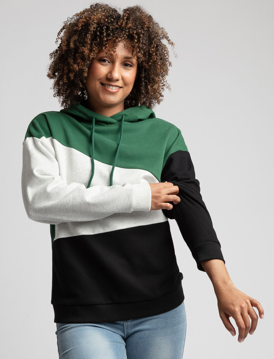 Colour Block Hoodie