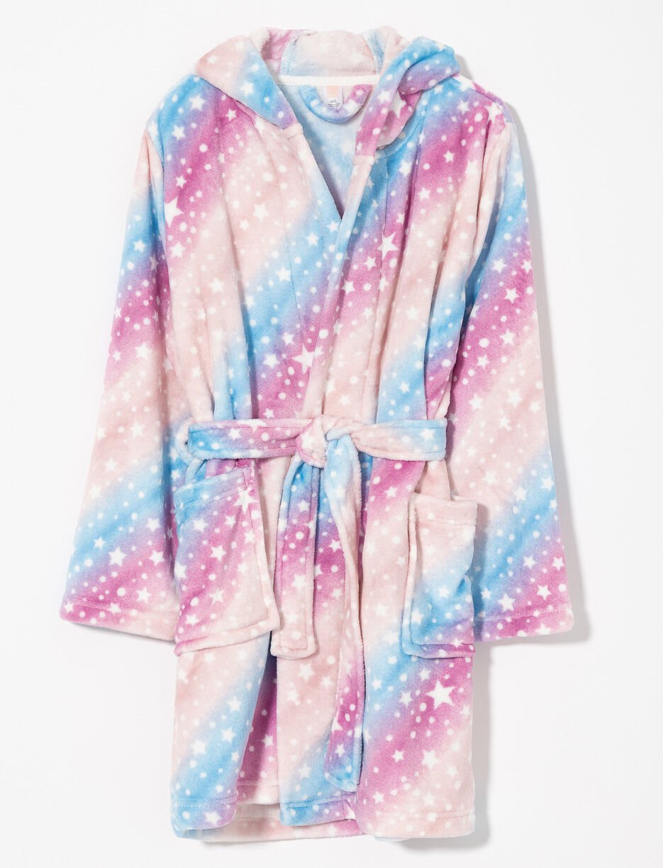 Plush Multicolor Bathrobe