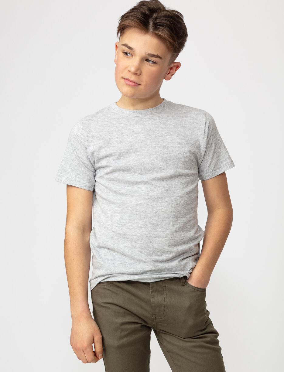 T-shirt uni à col rond