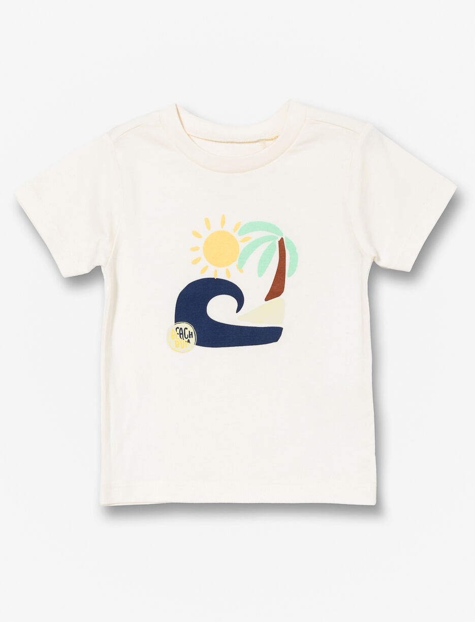 T-shirt imprim&eacute; &agrave; col rond