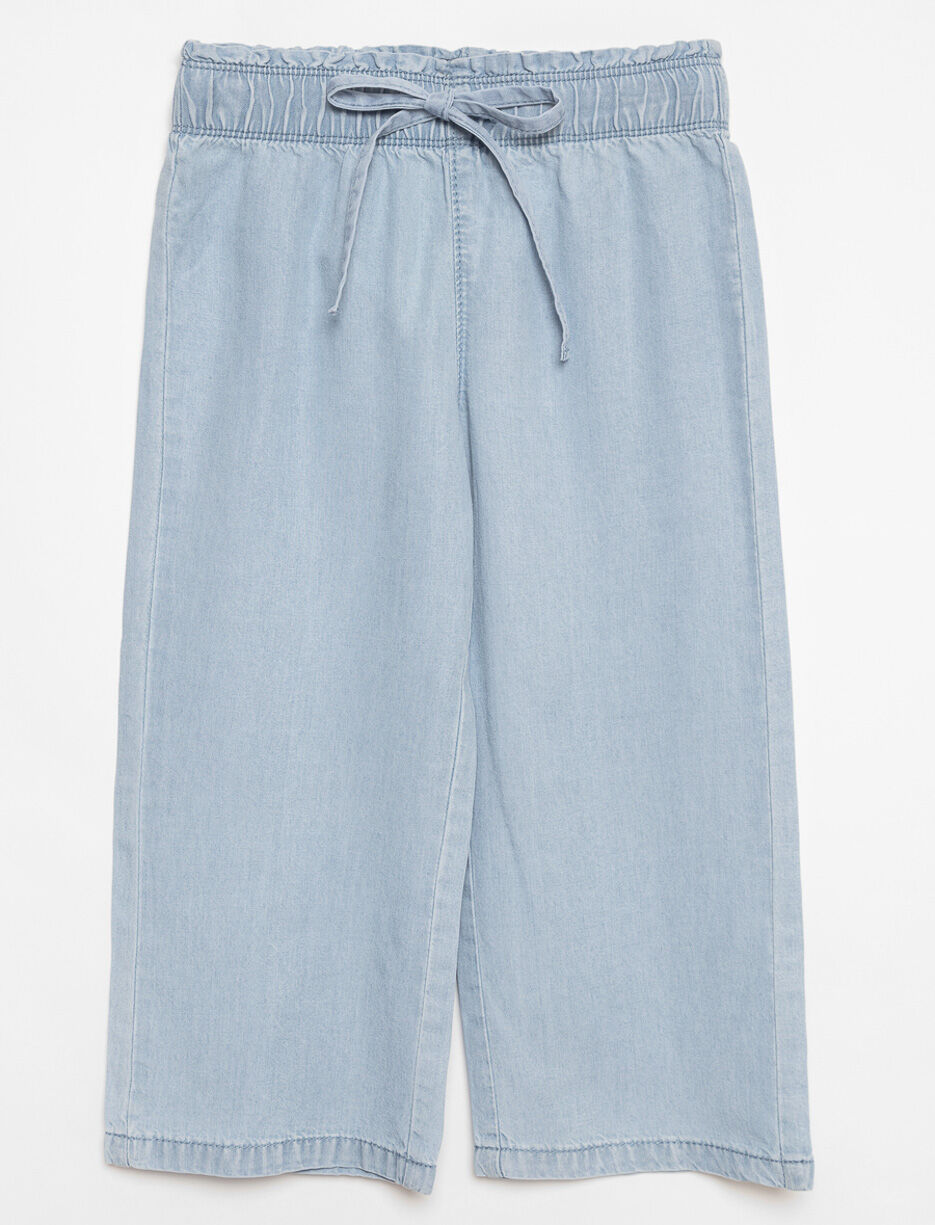 Pantalon &agrave; enfiler &agrave; jambe large - petite fille