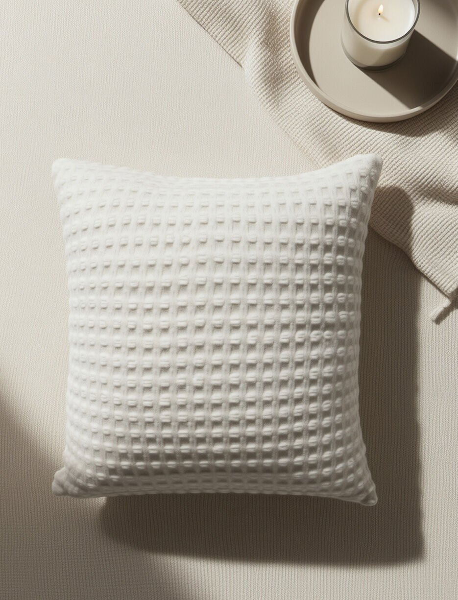 Coussin à point texturé
