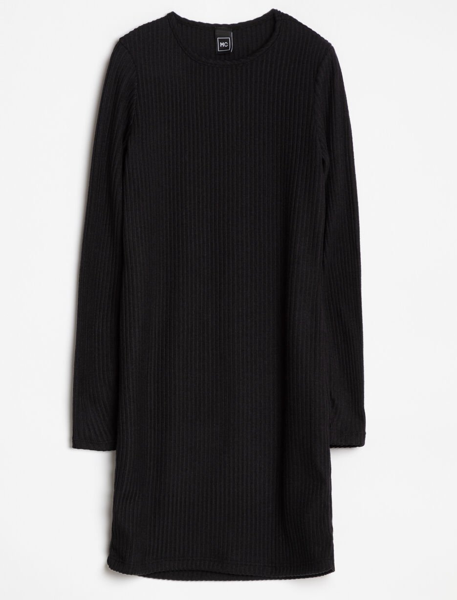 Robe côtelée ajustée