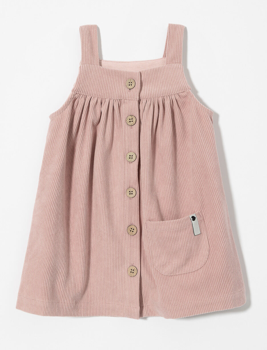 Robe en corduroy à boutons - bébé fille
