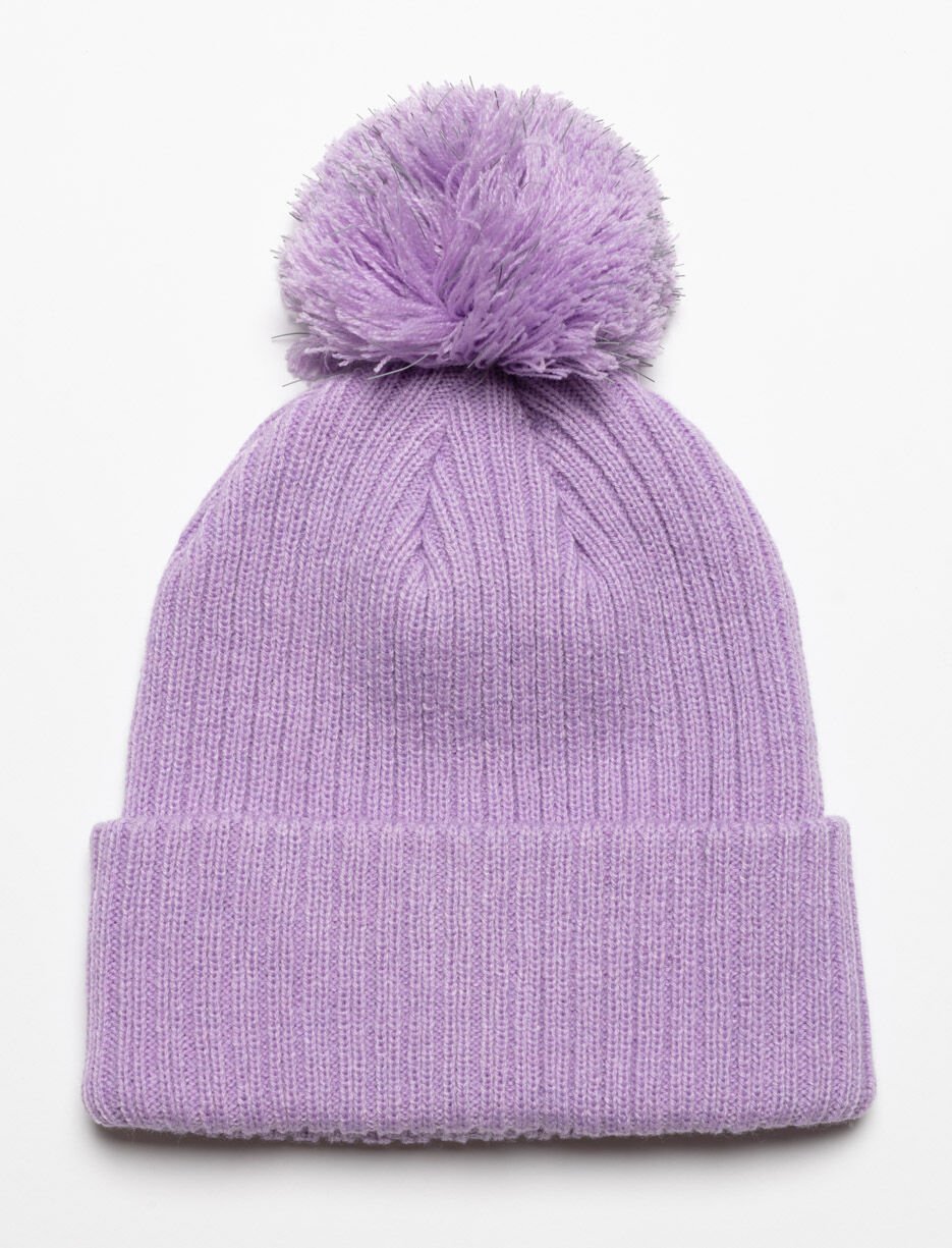 Knit Pompom Beanie - Children