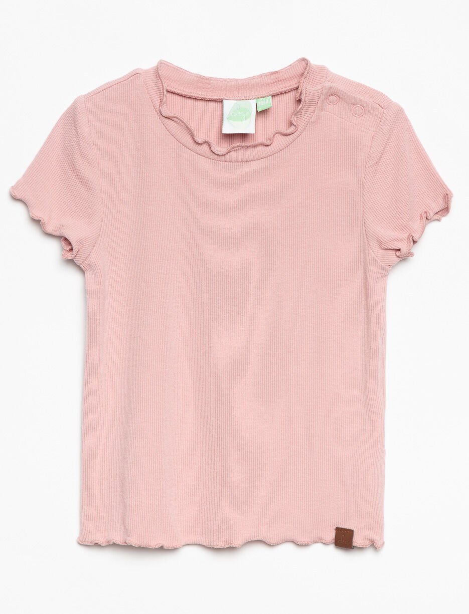 T-shirt côtelé uni