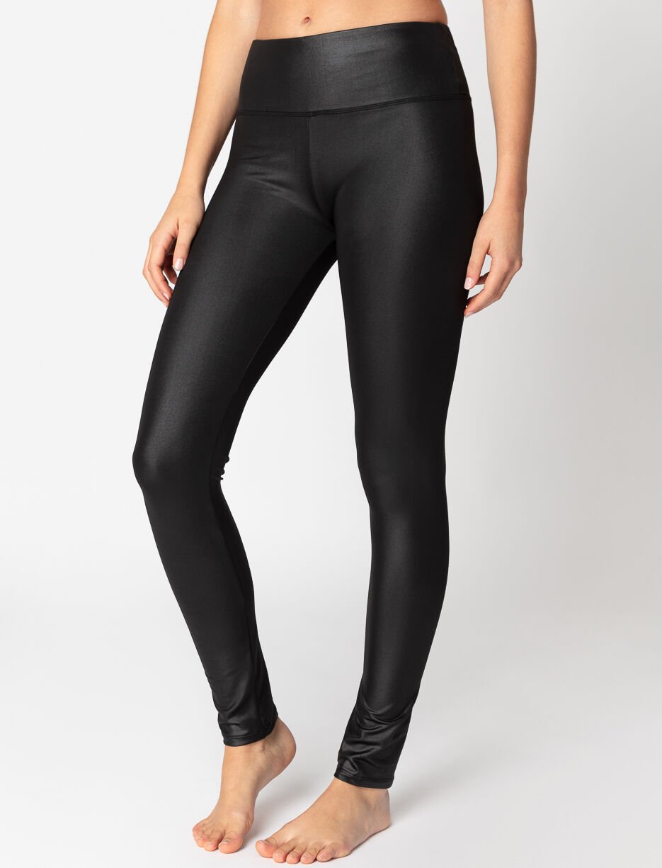 Legging en faux cuir