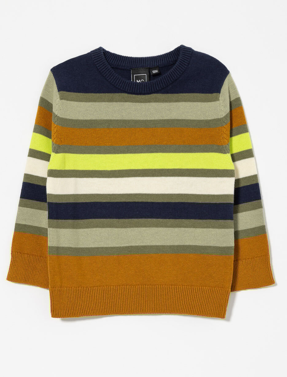 Chandail en tricot &agrave; rayures