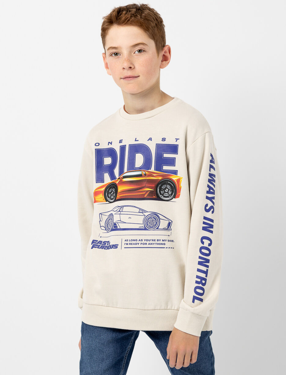 Printed Fleece Sweatshirt