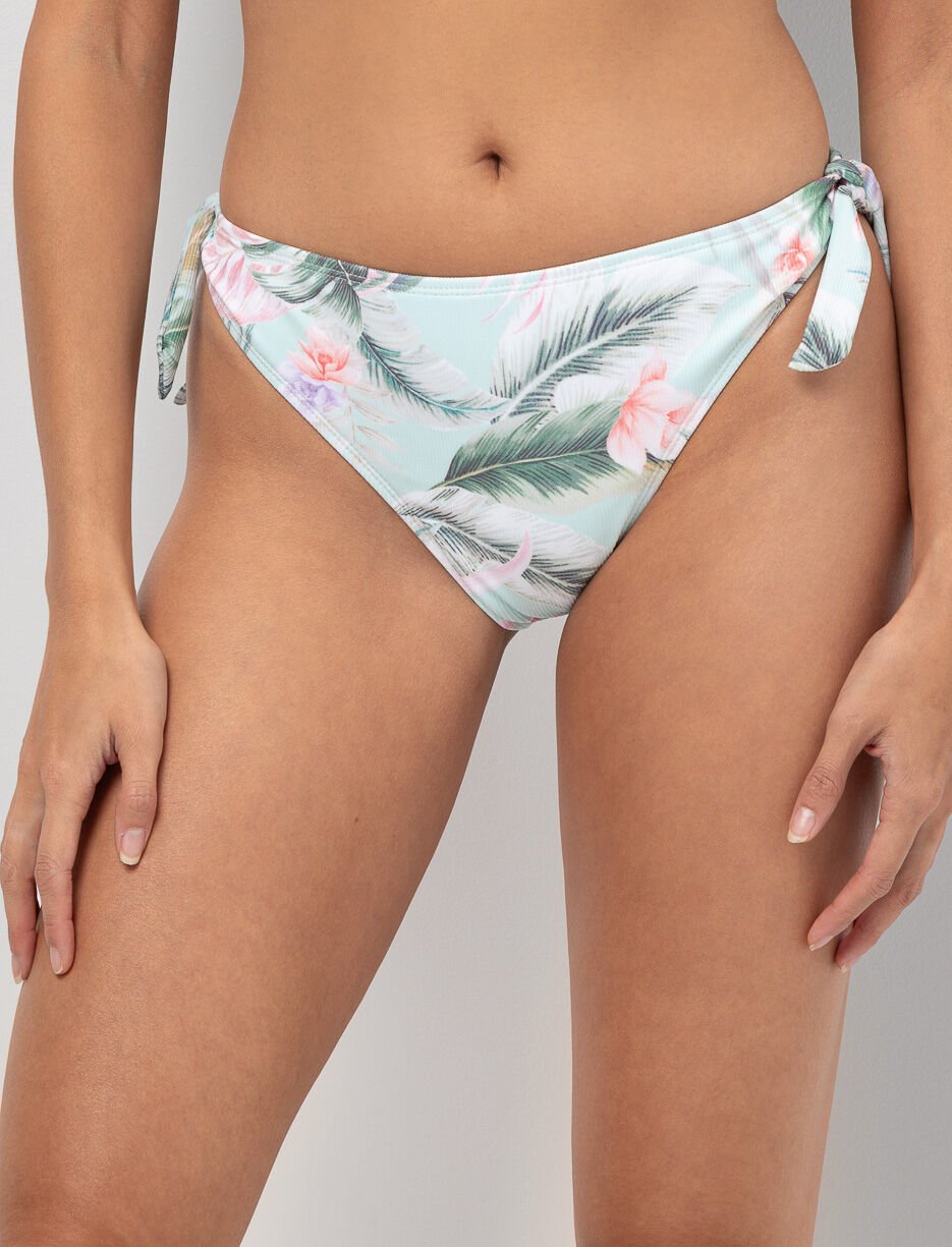 Bas de bikini taille haute noué