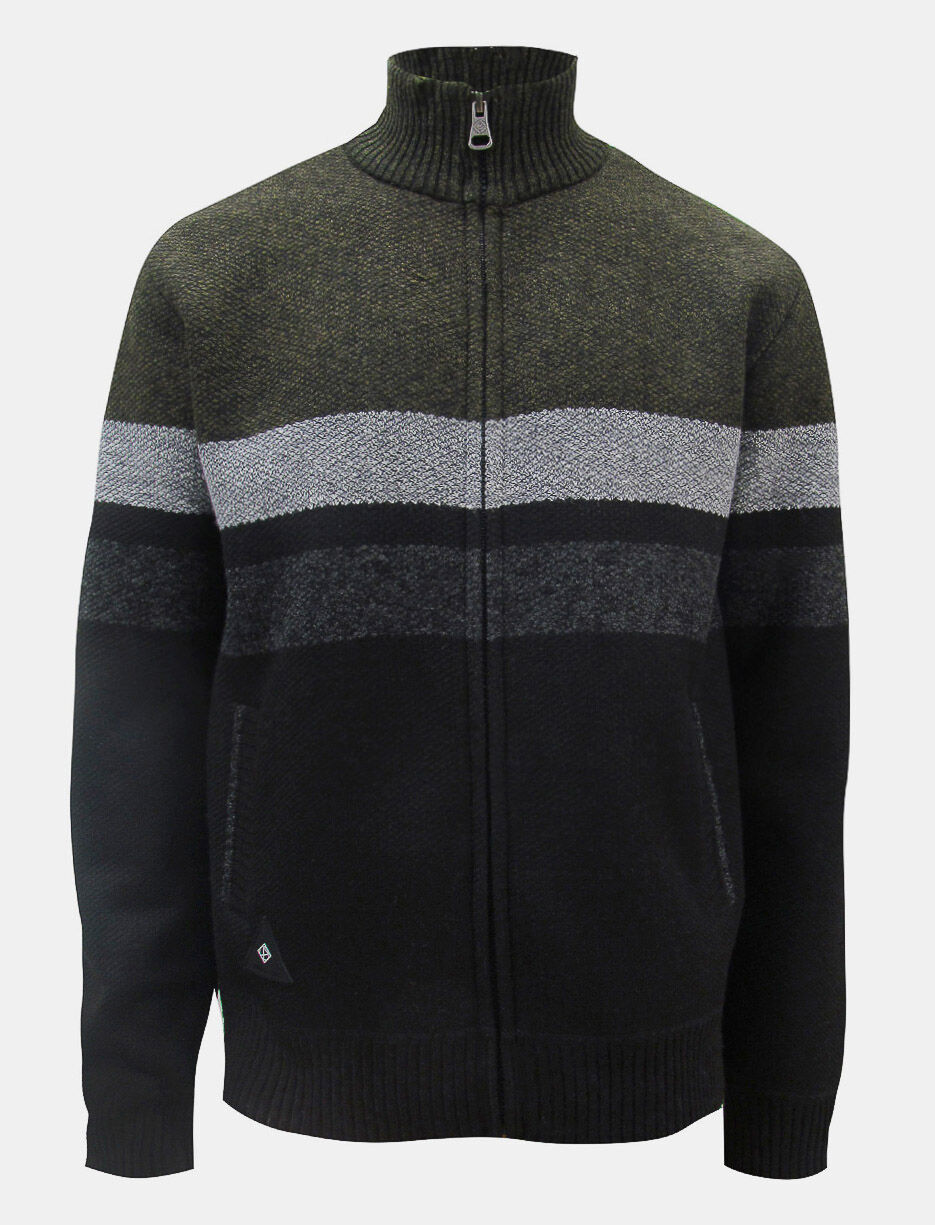 Chandail zippé à col montant