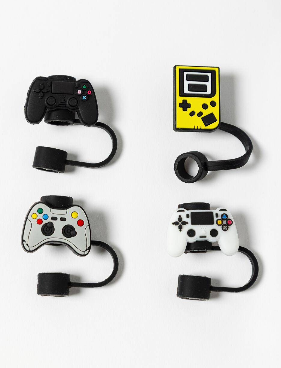 Bouchons décoratifs pour paille - paquet de 4