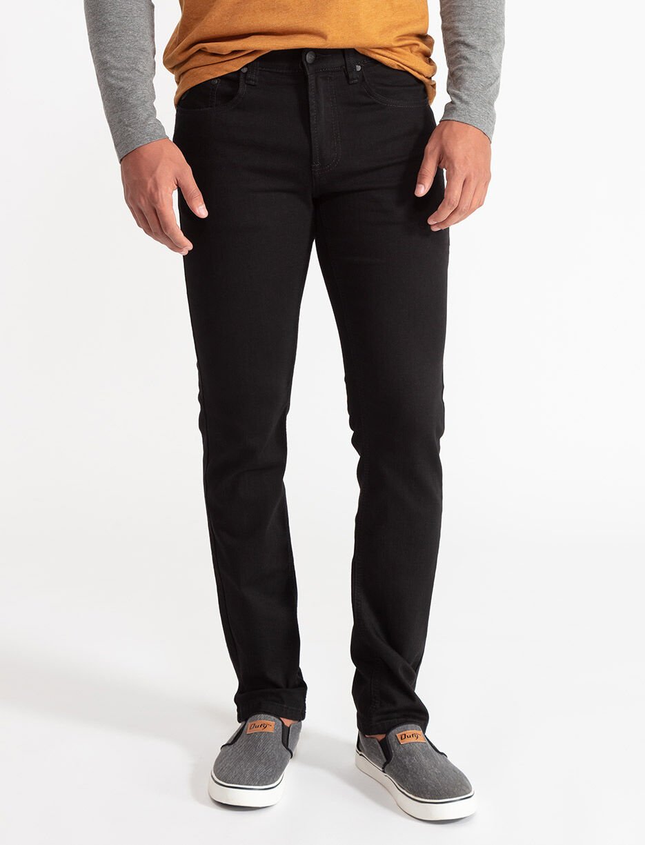 Jean à taille régulière et jambe droite