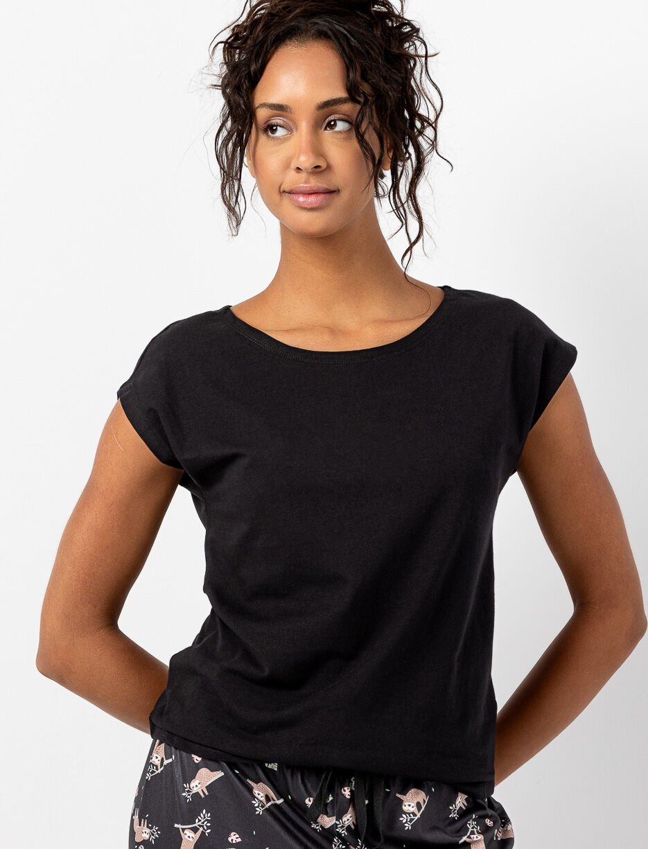 T-shirt de pyjama à manches dolman en coton bio T-shirt de pyjama à manches dolman en coton bio