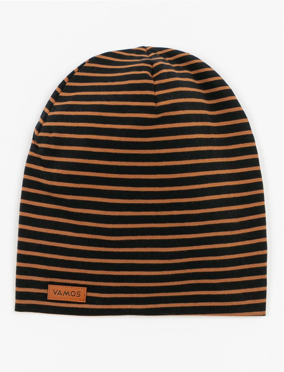 Tuque ray&eacute;e en coton bio