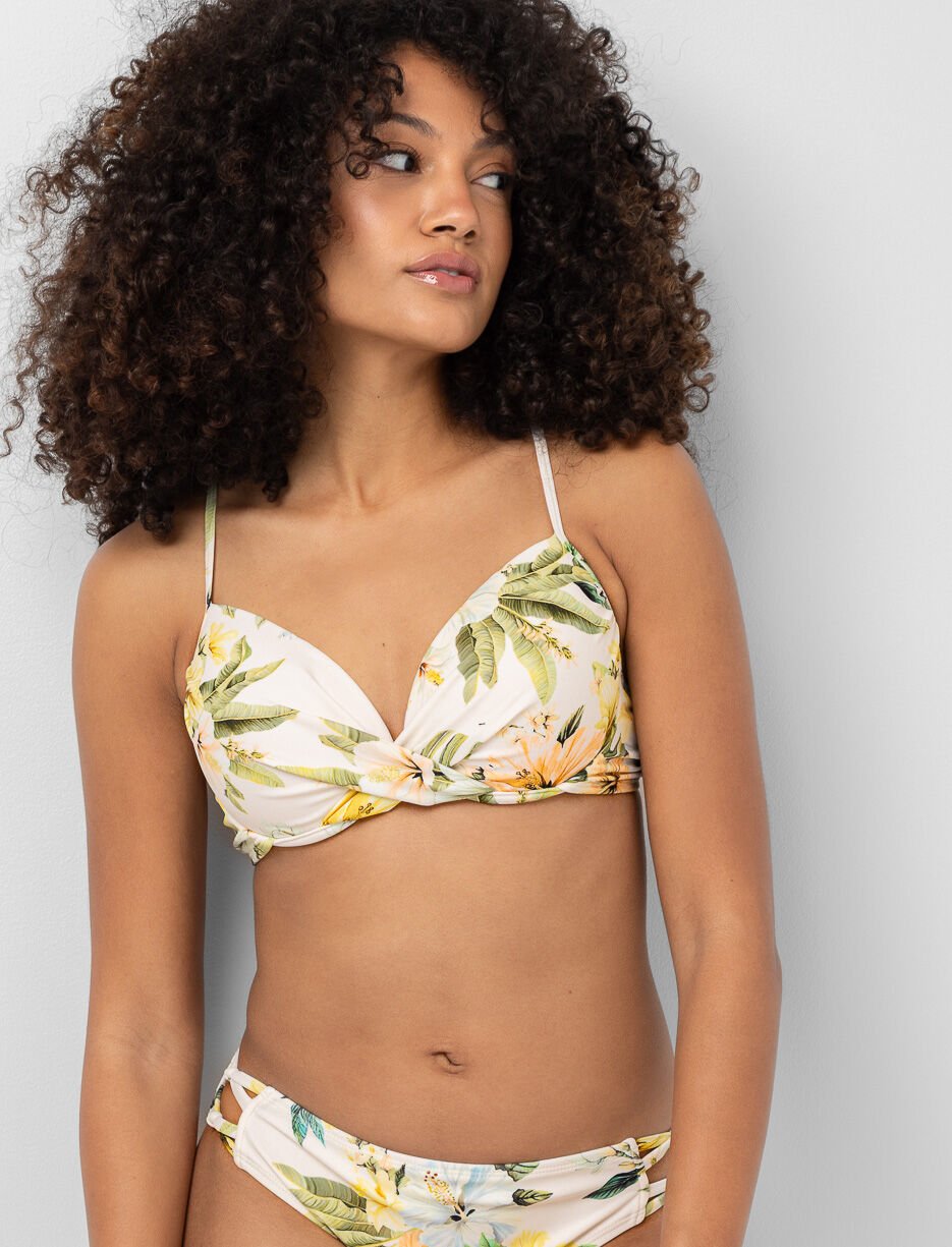 Haut de bikini push-up imprimé