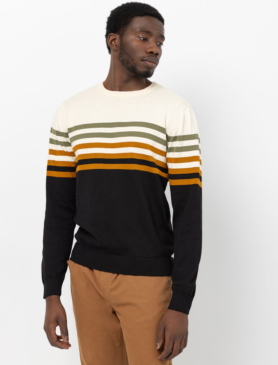 Chandail en tricot à rayures