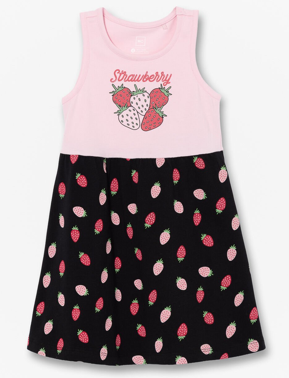 Robe sans manches &eacute;vas&eacute;e - petite fille