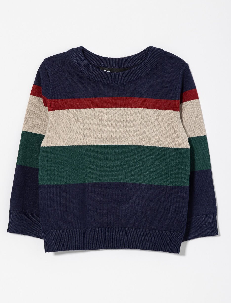 Chandail en tricot à rayures - bébé garçon
