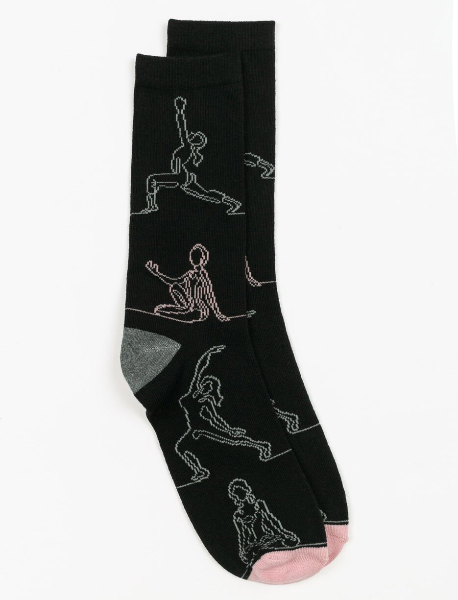 Printed Crew Socks
