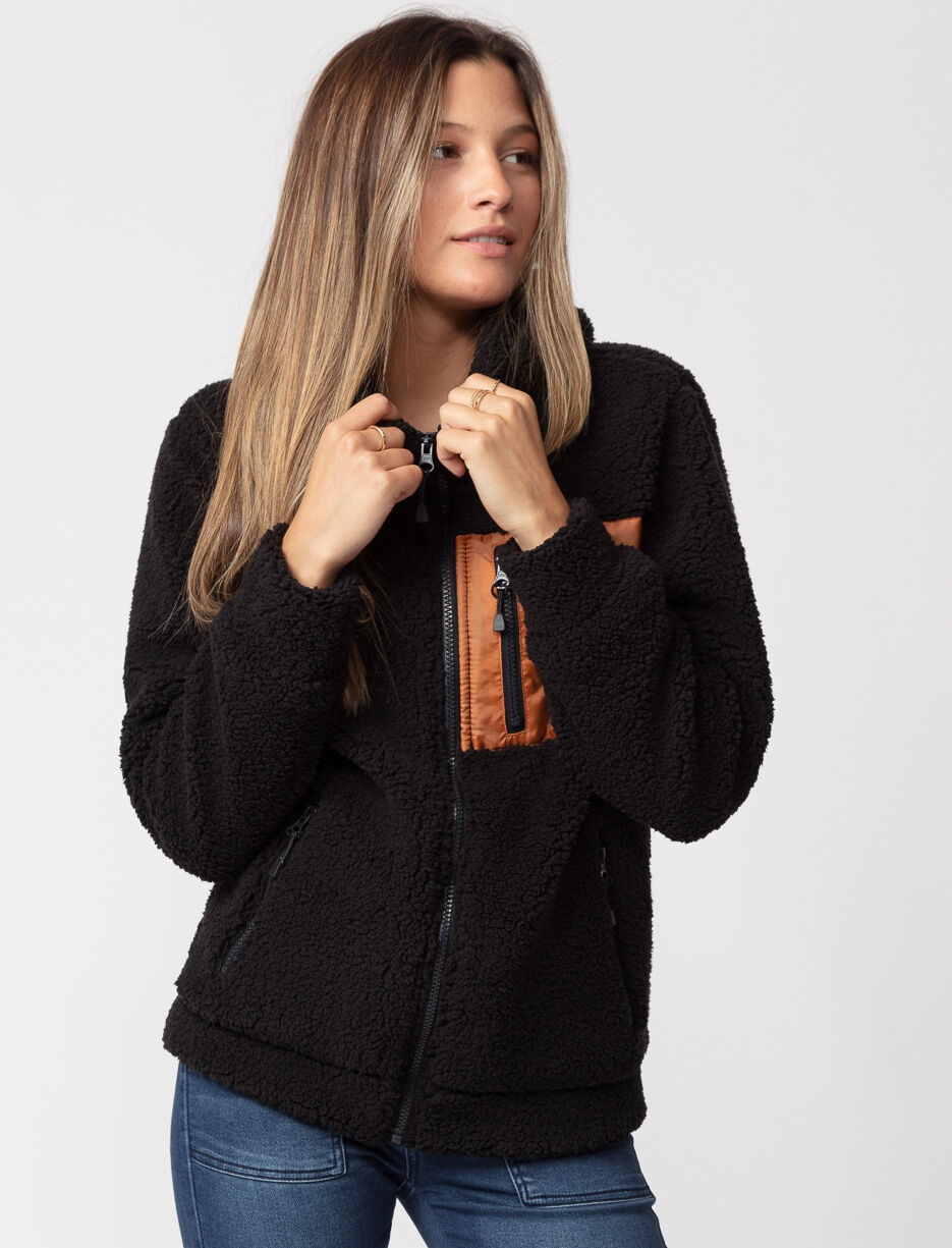 Sherpa Zip up Hoodie