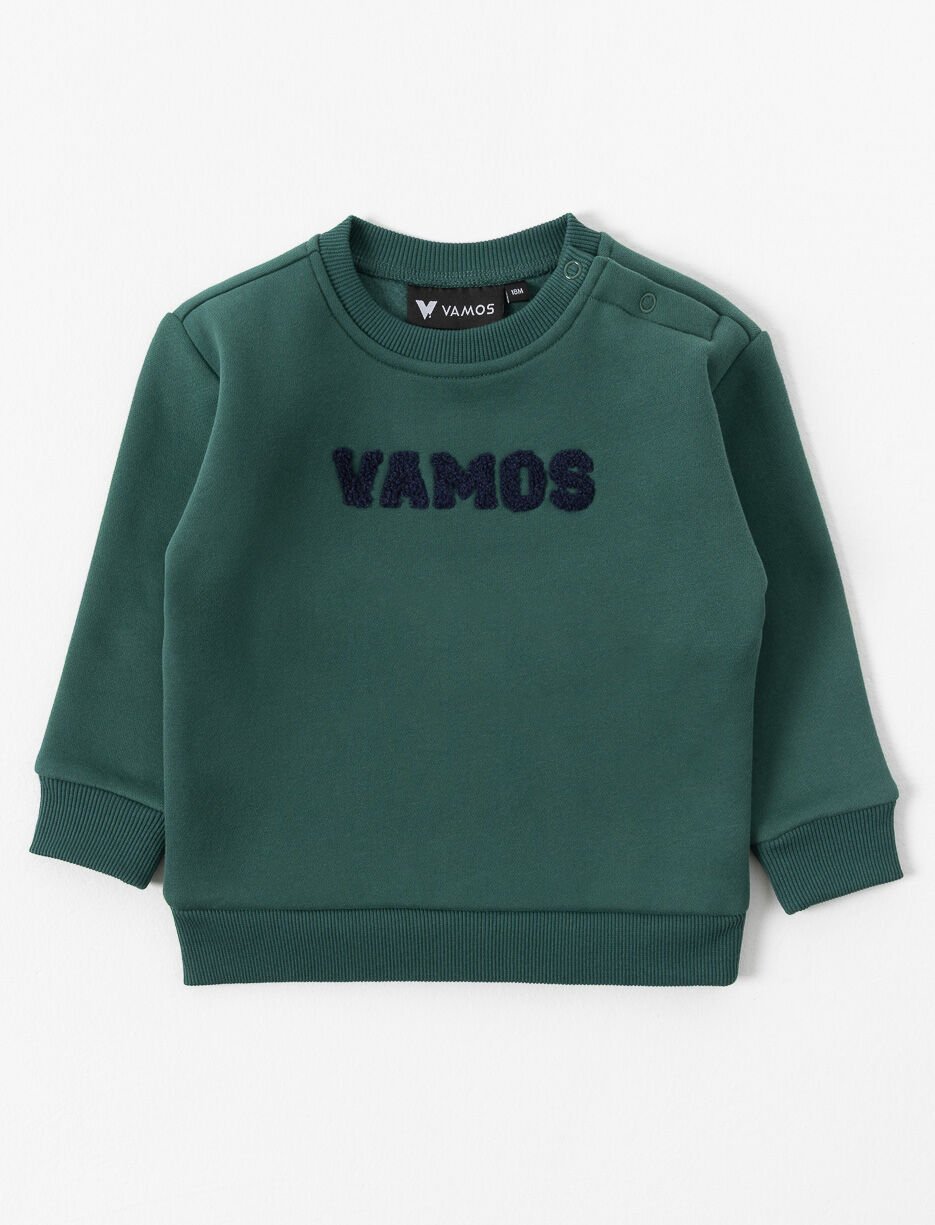 Embroidered Fleece Sweater - Baby Boy