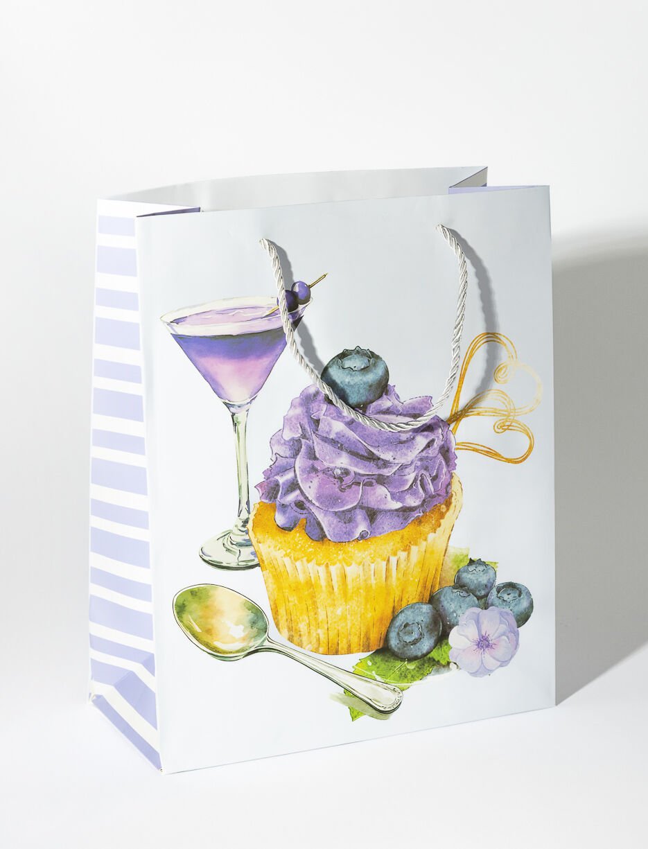 Sac cadeau g&acirc;teau moyen