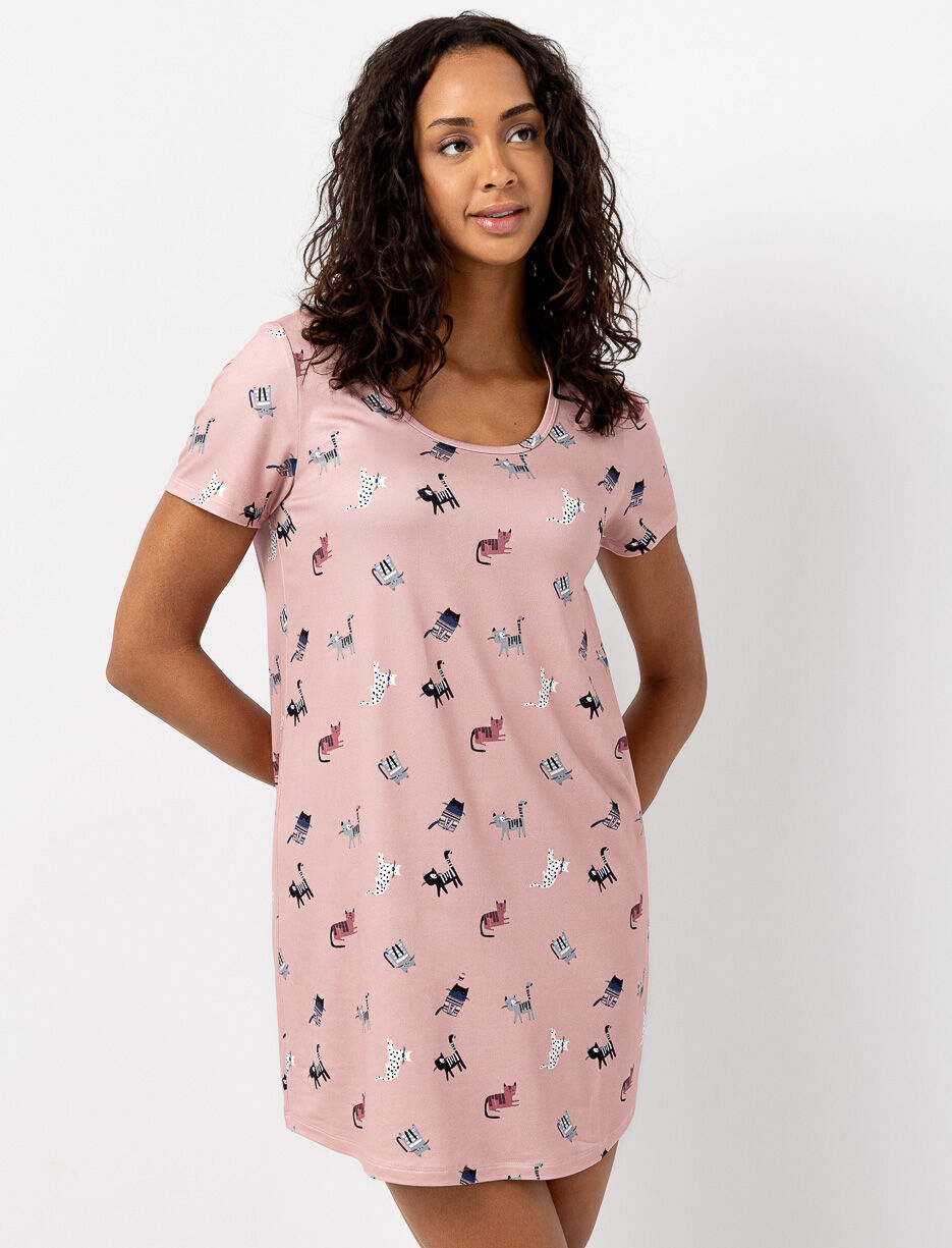 Chemise de nuit imprimée