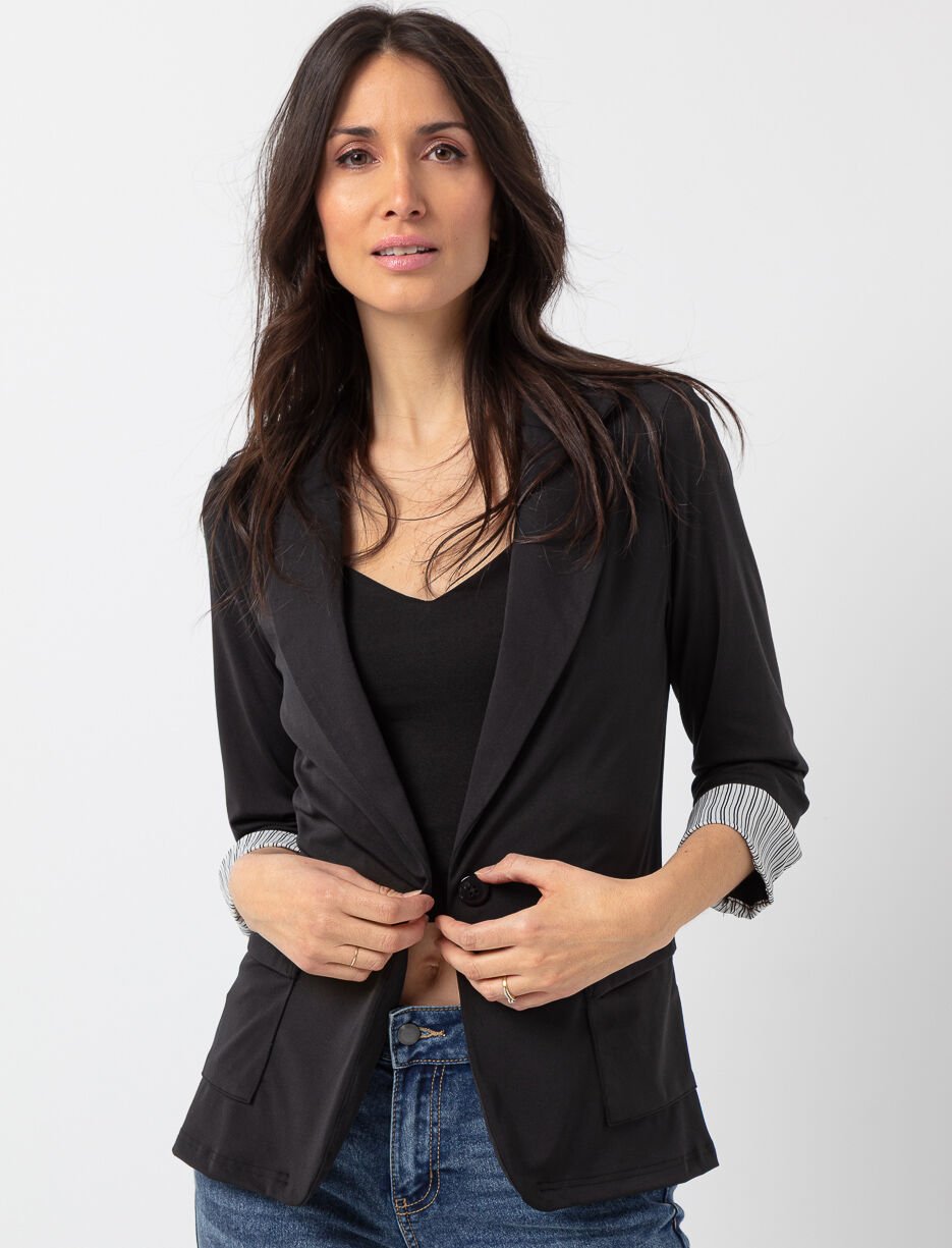 Veston à manches revers 3/4
