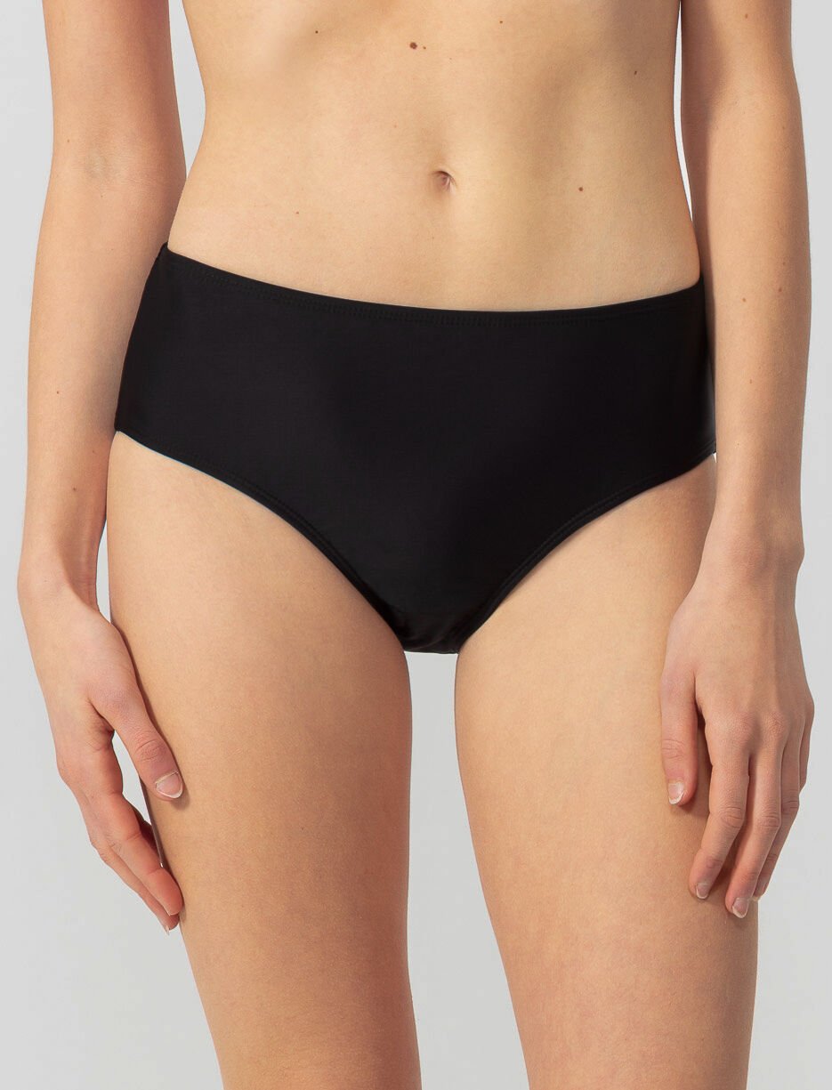 Bas de bikini taille haute uni