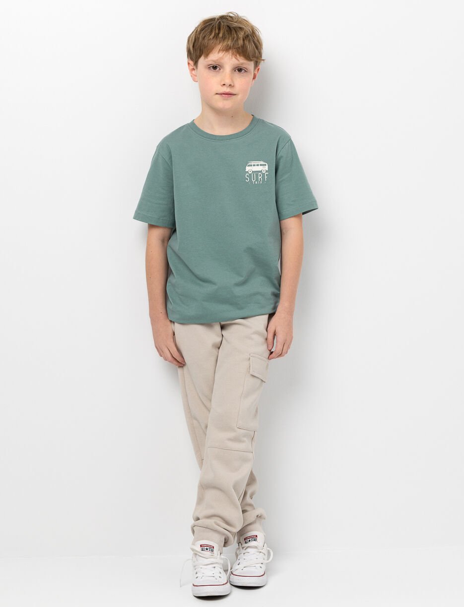 T-shirt en coton bio imprimé au dos