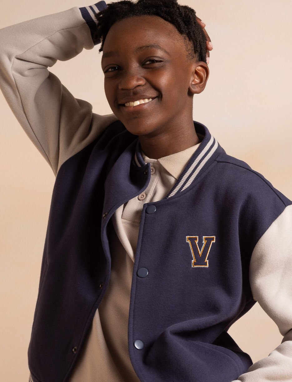 Veste en coton ouaté style varsity Veste en coton ouaté style varsity