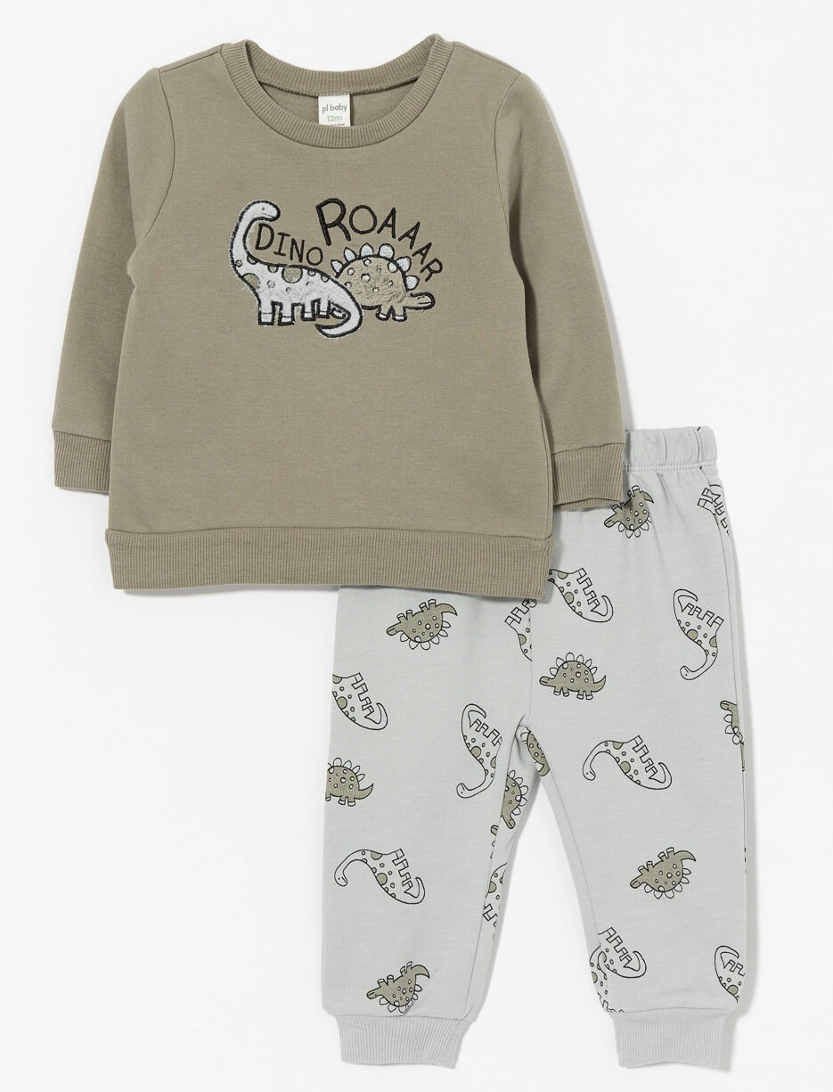 2-piece Set Printed Sweatshirt and Pants