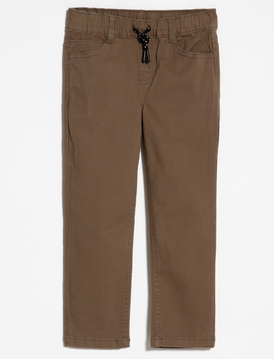 Pantalon droit à taille élastique