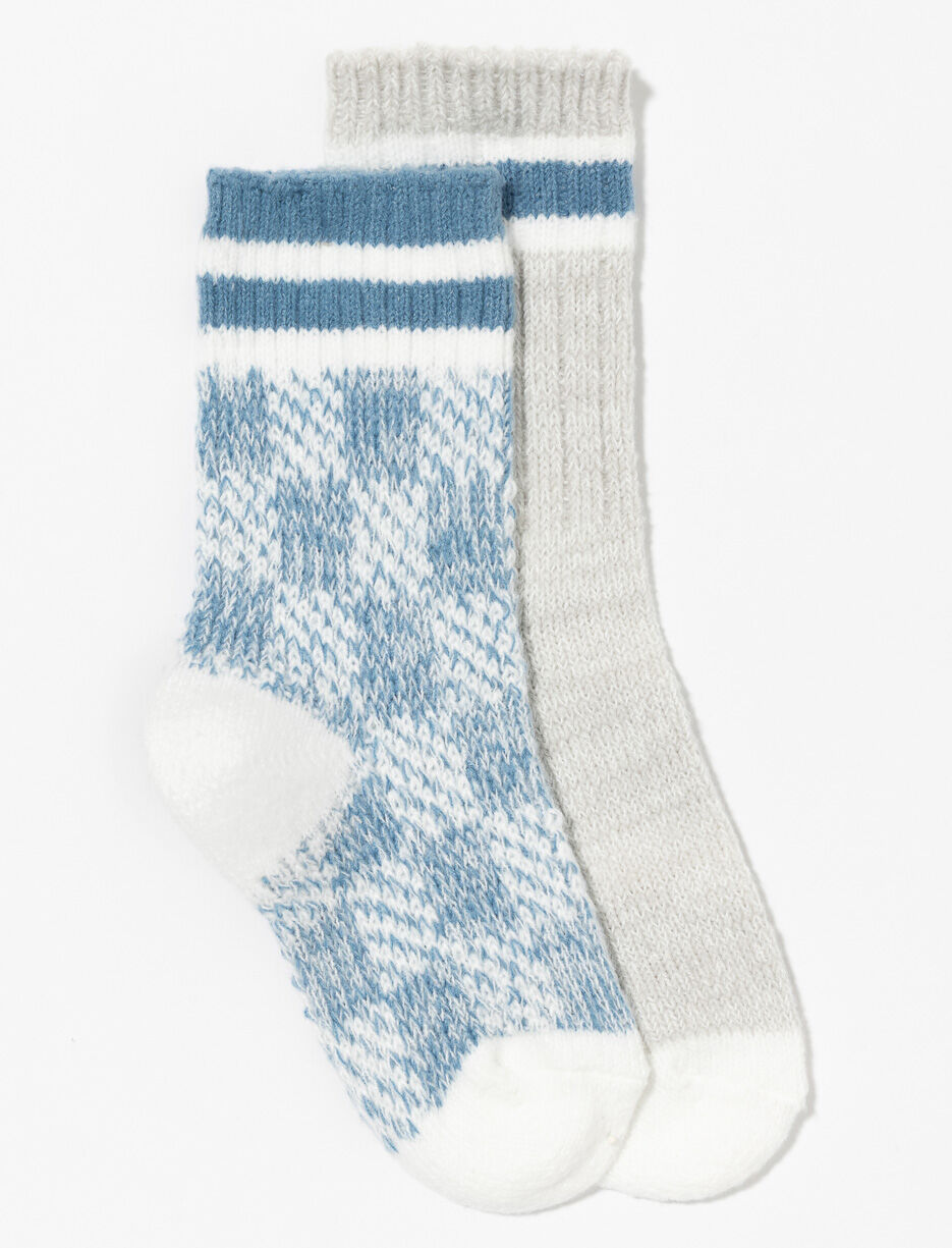Chaussettes douces à rayures - paquet de 2
