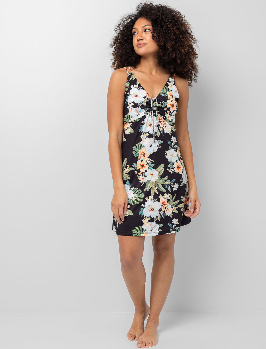 Tunique fleurie nouée