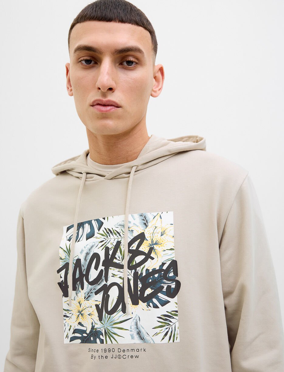 Chandail imprimé à capuchon