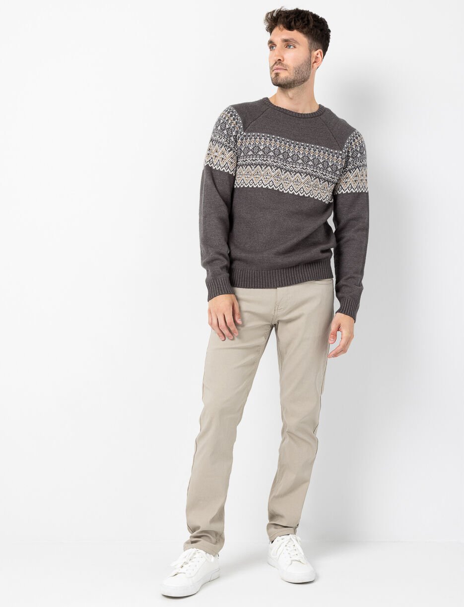 Pantalon droit à taille régulière