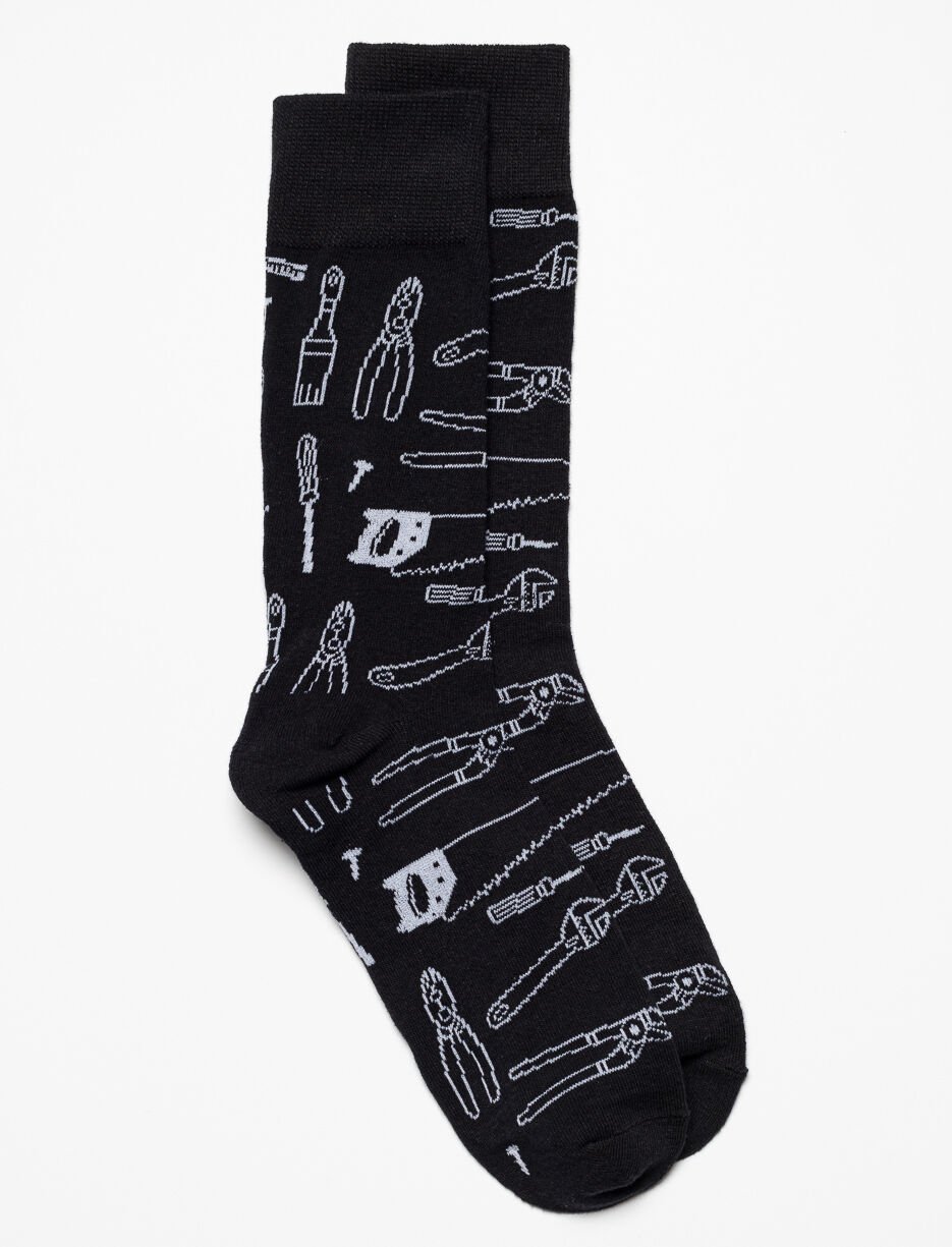 Printed Crew Socks