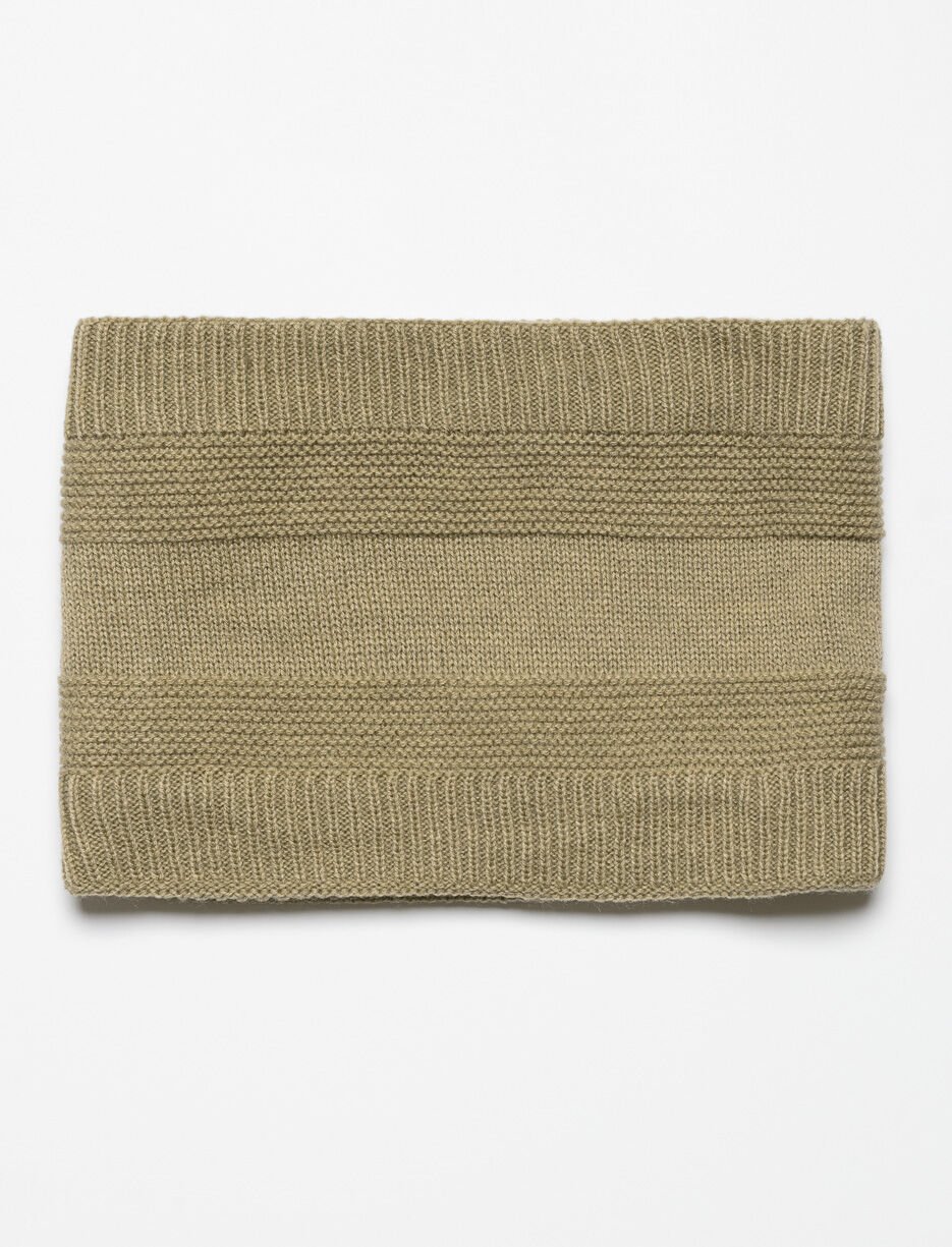 Cache-cou en tricot doublé en sherpa - enfant