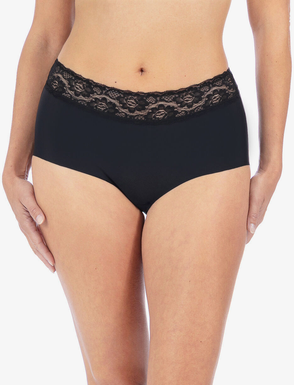 Culotte taille haute avec dentelle