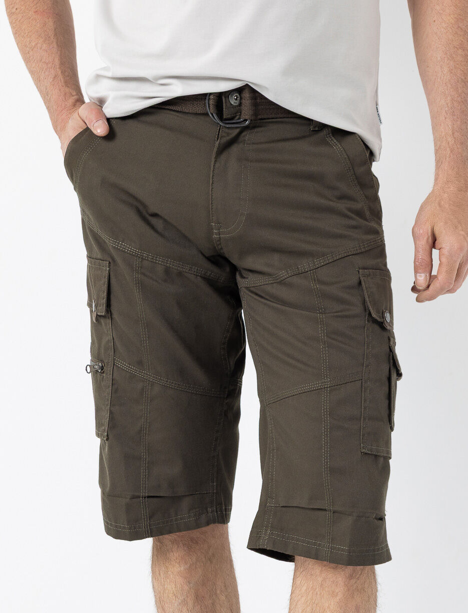 Capri &agrave; poches cargo et ceinture